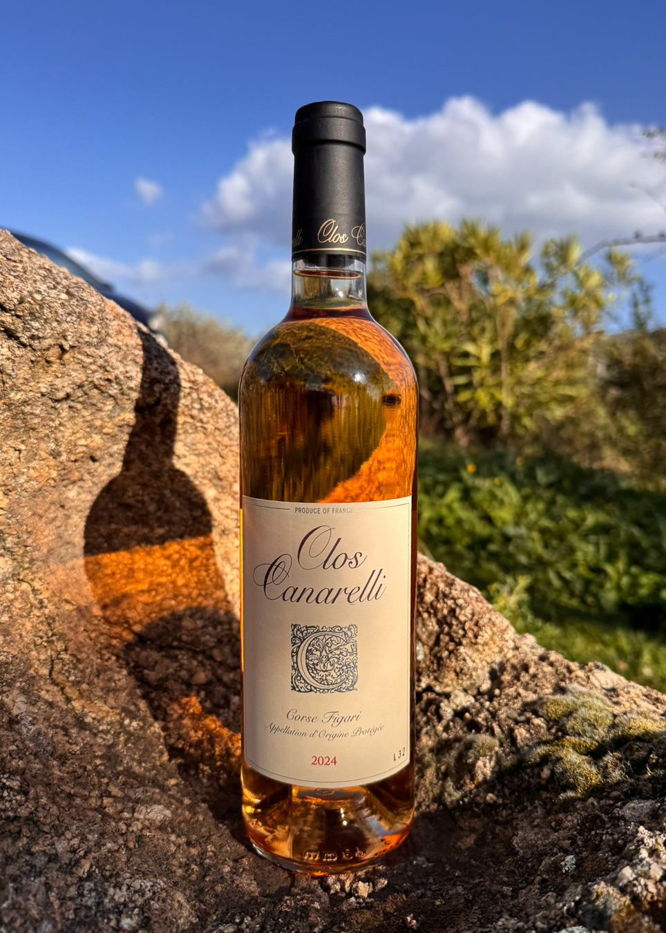 Vin rosé Clos Canarelli produit dans le sud de la Corse
